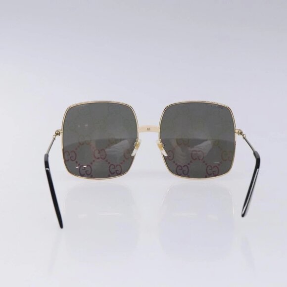 GUCCI GG Sunglasses Plastic Gold 127736M Auth 127736M - Picture 5 of 14